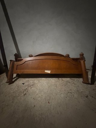 Estructura Cama Madera Clásica Cabecero