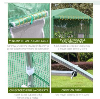 Invernadero 6x3x2m