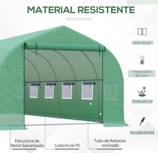 Invernadero 6x3x2m
