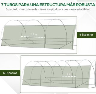 Invernadero 6x3x2m