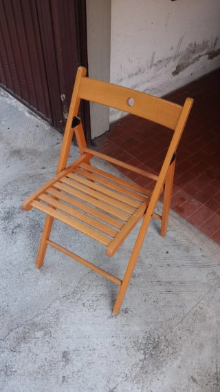 Sedie pieghevoli in legno