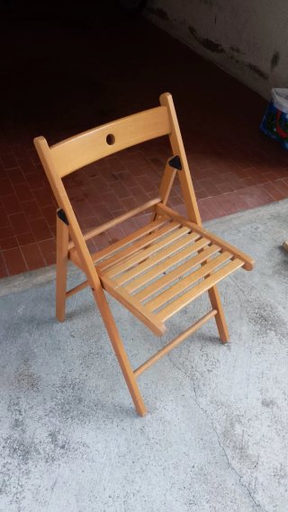 Sedie pieghevoli in legno