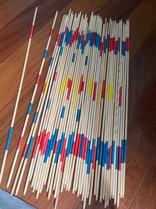 Juego Mikado de madera con bolsa