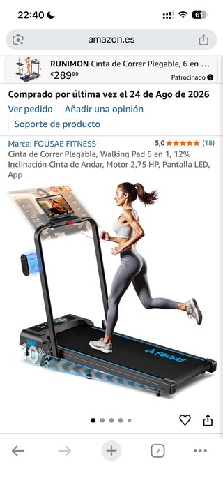 Cinta de Correr Plegable Walking Pad 5 en 1