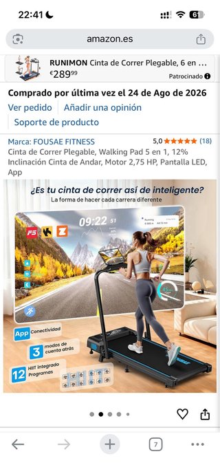 Cinta de Correr Plegable Walking Pad 5 en 1