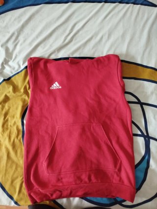 Sudadera Adidas Roja con Capucha