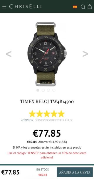 Reloj Timex Expedition Gallatin solar TW4B14500