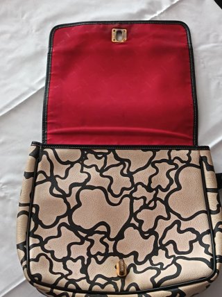Bolso Tous Original Cierre Dorado.