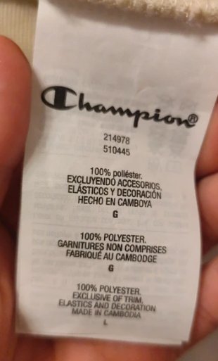 Sudadera Champion Beige Borreguito Media Cremaller