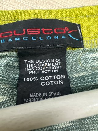 Custo Barcelona Jersey Verde y Amarillo Mujer