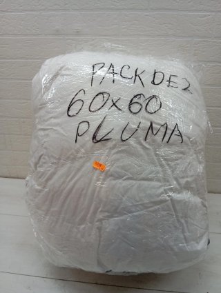 Pack de 2 Almohadas Pluma Lujo 60x60