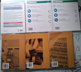 Lote libros de 1° Grado Medio Técnico en farmacia