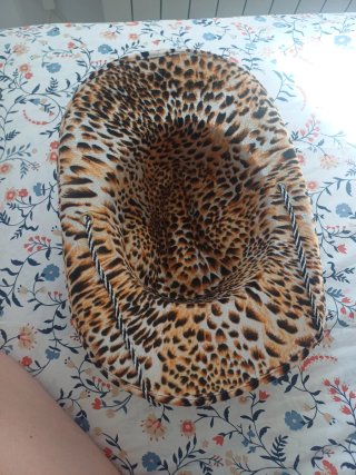 Sombrero vaquero estampado leopardo