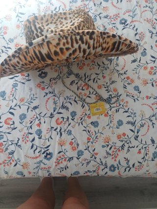 Sombrero vaquero estampado leopardo