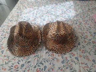 Sombrero vaquero estampado leopardo