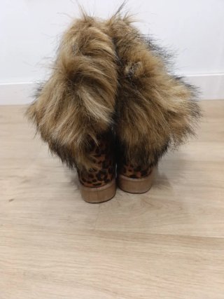 Botas esquimales con estampado de leopardo