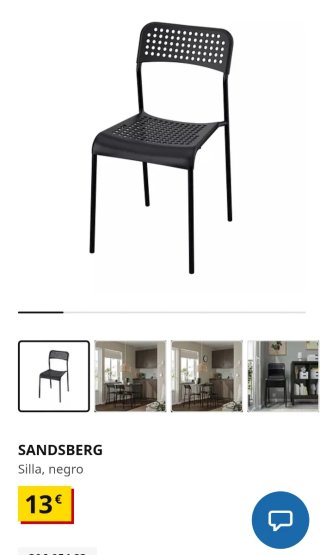 Escritorio TORALD de IKEA, blanco, con estante.