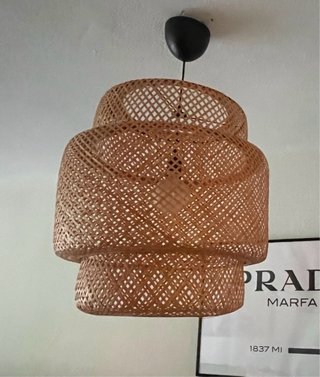 Lámpara de techo IKEA bambú