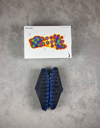 Chanclas Nike Mind 001 Azul y Dorado Talla 45