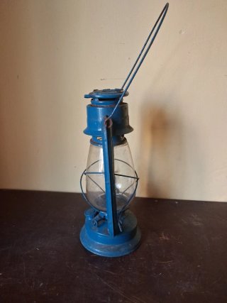 Farol antiguo azul
