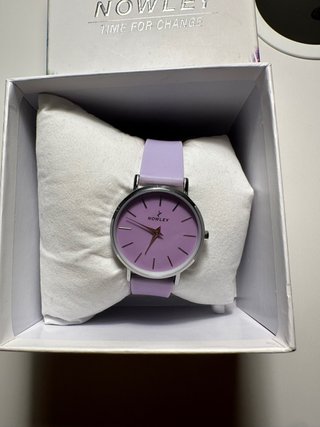 Reloj Nowley Morado y Plateado