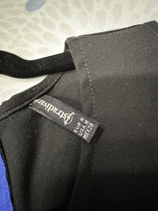 Peto pantalón negro y azul
