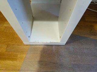 Escritorio Ikea vika Blanco con cristal.