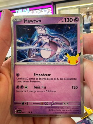 Carta Pokémon Mewtwo 63/128 30 Aniversario