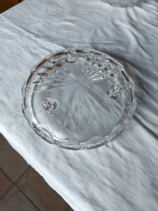 Centro de mesa cristal tallado