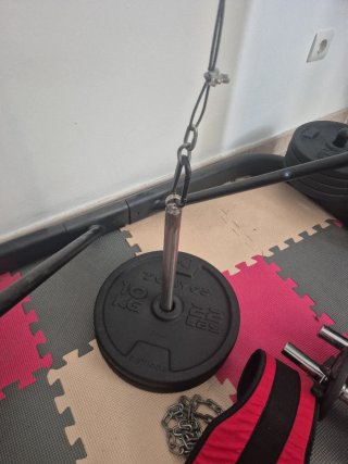 Pack Rack + banco +barra + 80kg discos + mancuern