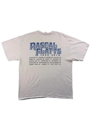 Vintage Graphic T-Shirt Rascal Flatts 2012 Y2K