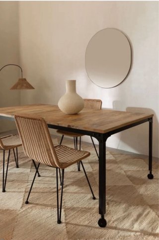 Mesa Comedor Sklum Nika Madera y Metal