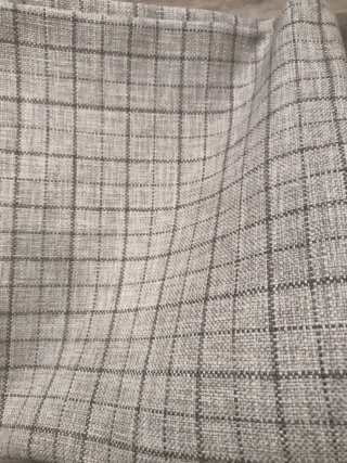 Cortina de tela beige / marron
