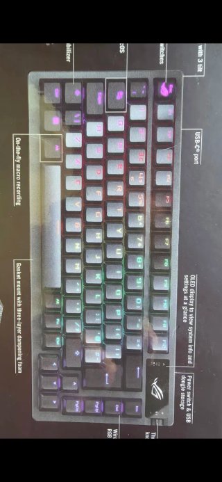 Tastiera Asus ROG Nero Multicolore
