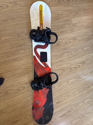 Tabla Snowboard con fijaciones + Funda
