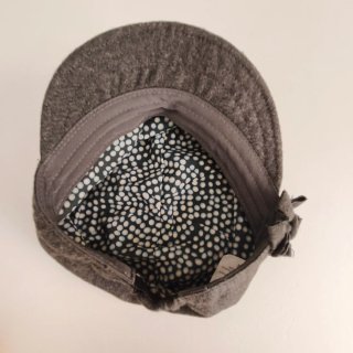 Berretto donna grigio con fiocco CM 56