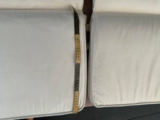 2 Cojines Silla Terraza o Interior Blanco blancos