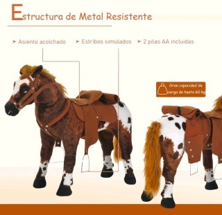 Caballo de peluche con sonido +3 años