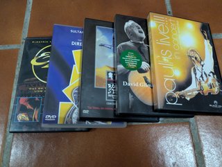 Lote 8 DVD Rock: Dire Straits, Gilmour, Waters