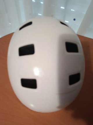 Casco infantil Btwin beig y coral