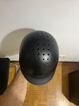 Casco Hípica Fouganza Negro Ajustable