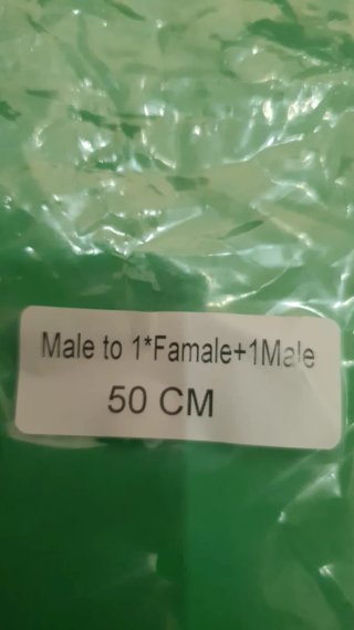 Cable 50cm M a 1 F + 1 M