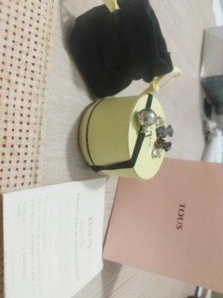 Pendientes Oso Tous Negro y Plata
