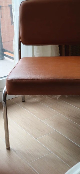 Sillón de salón moderno marrón plateado. No silla