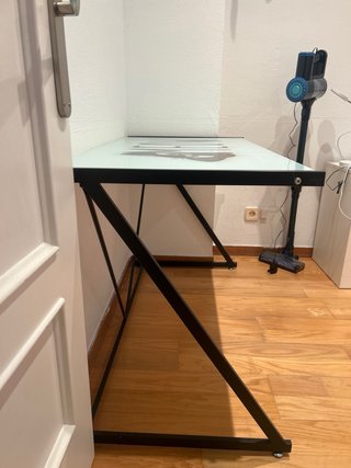 Mesa escritorio cristal Meow gato