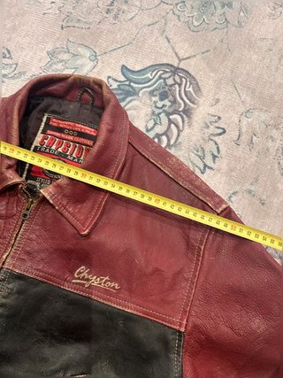 Giacca in pelle Nascar da corsa vintage originale...