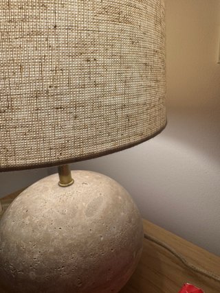 Lámparas Zara Home Marmol Travertino y Lino.