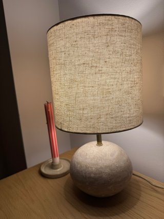 Lámparas Zara Home Marmol Travertino y Lino.