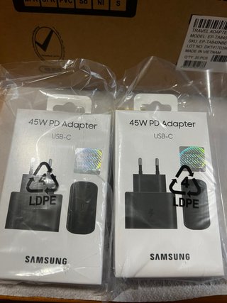 Lote 2 Cargadores Samsung 45W PD USB-C