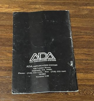 ADA MP-1 Preamp Tubo MIDI Guitarra
